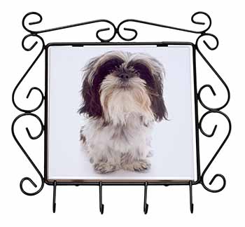 Shih-Tzu Dog Wrought Iron Key Holder Hooks