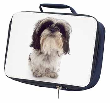 Shih-Tzu Dog Navy Insulated School Lunch Box/Picnic Bag