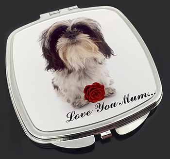 Shih Tzu with Rose 