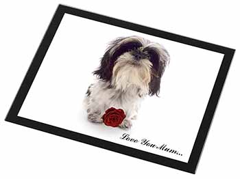 Shih Tzu with Rose 