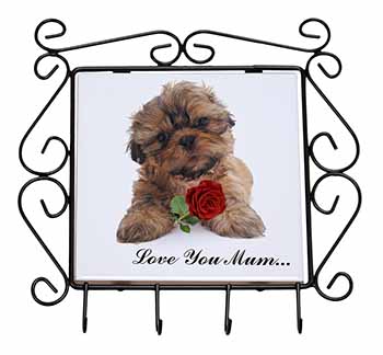 Shih Tzu Dog with Rose 