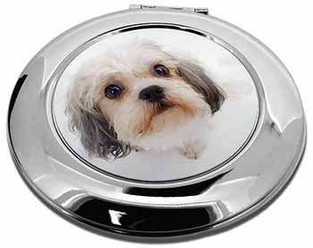 Cute Shih-Tzu Dog Make-Up Round Compact Mirror