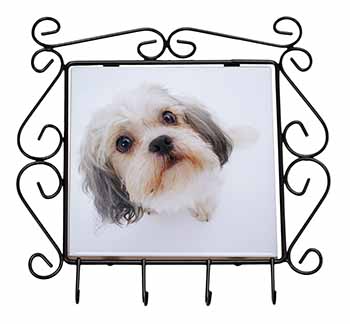 Cute Shih-Tzu Dog Wrought Iron Key Holder Hooks