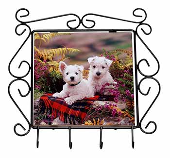 West Highland Terriers Wrought Iron Key Holder Hooks