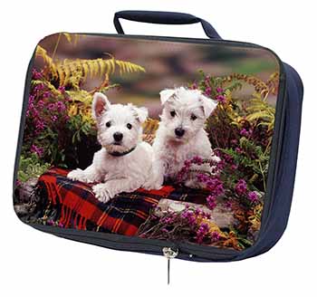 West Highland Terriers Navy Insulated School Lunch Box/Picnic Bag