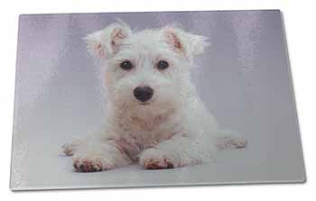 Large Glass Cutting Chopping Board West Highland Terrier Dog