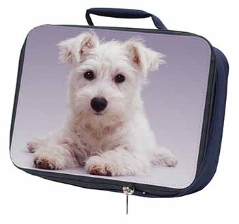 West Highland Terrier Dog Navy Insulated School Lunch Box/Picnic Bag