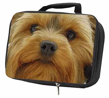 Yorkshire Terrier Dog Black Insulated School Lunch Box/Picnic Bag