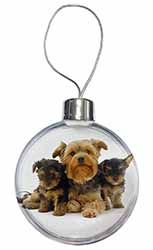 Yorkshire Terrier Dogs Christmas Bauble