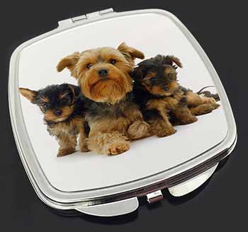 Yorkshire Terrier Dogs Make-Up Compact Mirror