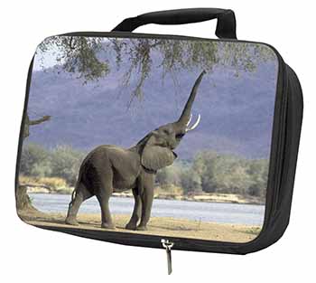 Baby Tuskers Elephant Black Insulated School Lunch Box/Picnic Bag