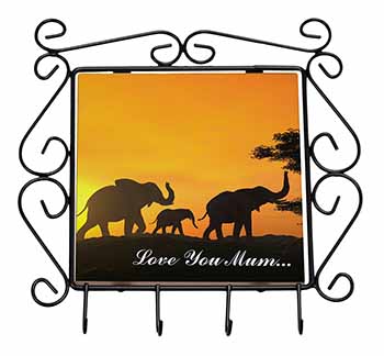 Elephants Silhouette 