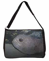 Ugly Fish Large Black Laptop Shoulder Bag School/College