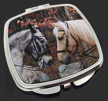 Horses in Love Animal Make-Up Compact Mirror