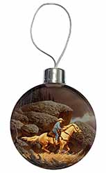 Horse Riding Cowboy Christmas Bauble