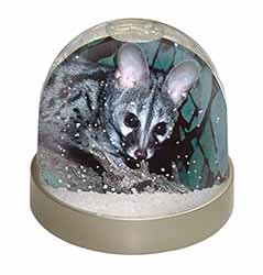 Wild Genet Cat Wildlife Print Photo Snow Globe Waterball Stocking Filler Gift