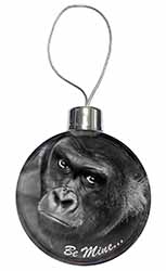 Be Mine! Gorilla Christmas Bauble