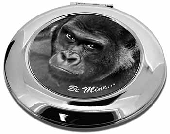 Be Mine! Gorilla Make-Up Round Compact Mirror