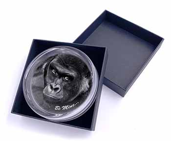 Be Mine! Gorilla Glass Paperweight in Gift Box