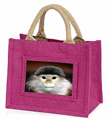 Cheeky Monkey Little Girls Small Pink Shopping Bag Christmas Gift