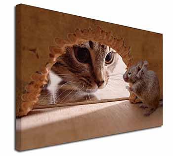 Cat and Mouse Canvas X-Large 30"x20" Wall Art Print