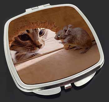 Cat and Mouse Make-Up Compact Mirror