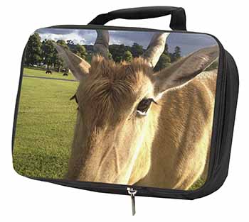 Pretty Antelope Black Insulated School Lunch Box Bag