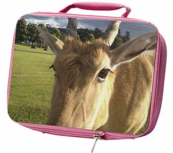 Pretty Antelope Insulated Pink School Lunch Box Bag