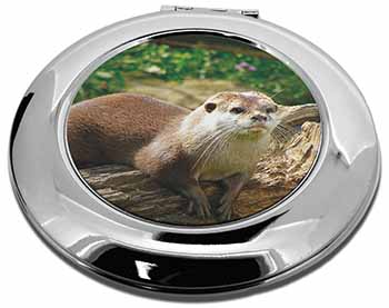 River Otter Make-Up Round Compact Mirror