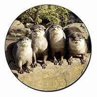 Cute Otters Fridge Magnet Printed Full Colour