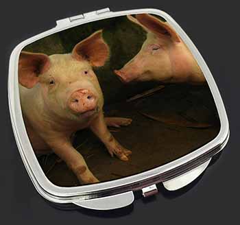 Pigs in Sty Make-Up Compact Mirror