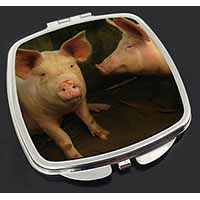 Pigs in Sty Make-Up Compact Mirror