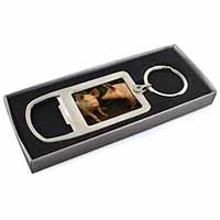 Pigs in Sty Chrome Metal Bottle Opener Keyring in Box