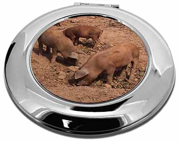 New Baby Pigs Make-Up Round Compact Mirror