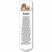 Rabbit and Guinea Pigs Bookmark, Book mark, Printed full colour