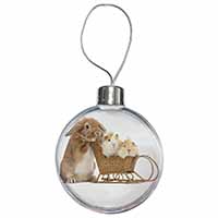 Rabbit and Guinea Pigs Christmas Bauble