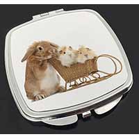 Rabbit and Guinea Pigs Make-Up Compact Mirror