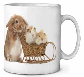 Rabbit and Guinea Pigs Ceramic Coffee Mug/Tea Cup