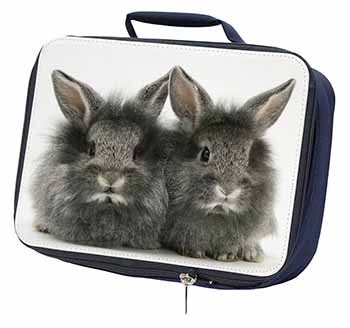 Silver Rabbits Navy Insulated School Lunch Box/Picnic Bag