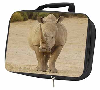 Rhinocerous Rhino Black Insulated School Lunch Box/Picnic Bag