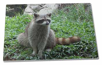 Large Glass Cutting Chopping Board Racoon Lemur