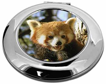 Red Panda Bear Make-Up Round Compact Mirror