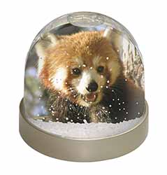 Red Panda Bear Snow Globe Photo Waterball