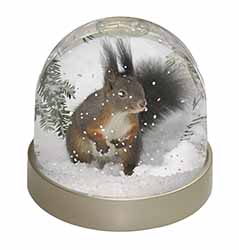 Forest Snow Squirrel Snow Globe Photo Waterball