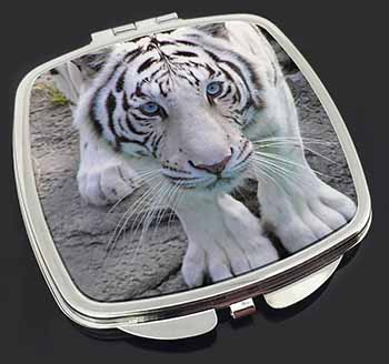 Siberian White Tiger Make-Up Compact Mirror