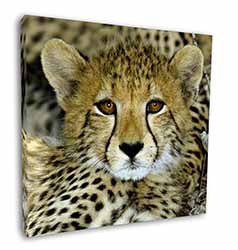 Baby Cheetah Square Canvas 12"x12" Wall Art Picture Print