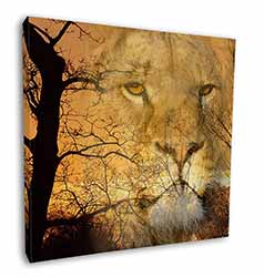 Lion Spirit Watch Square Canvas 12"x12" Wall Art Picture Print