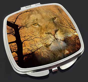 Lion Spirit Watch Make-Up Compact Mirror