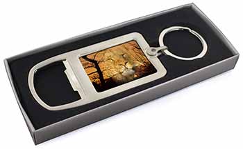 Lion Spirit Watch Chrome Metal Bottle Opener Keyring in Box