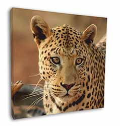 Leopard Square Canvas 12"x12" Wall Art Picture Print